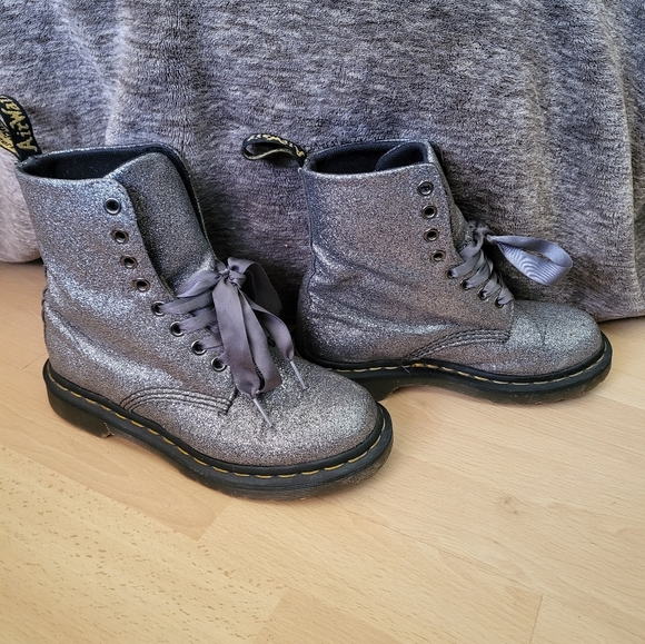 Glitter Dr. Marten Boots Size 5 - Picture 4 of 6